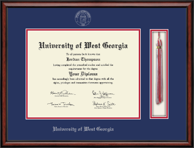 University of West Georgia diploma frame - Tassel & Cord Diploma Frame in Southport