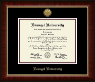 Evangel University diploma frame - Gold Engraved Medallion Diploma Frame in Murano