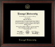 Evangel University diploma frame - Gold Embossed Diploma Frame in Studio