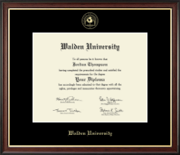 Gold Embossed Diploma Frame