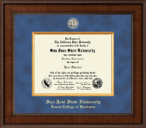 San Jose State University Presidential Masterpiece Diploma Frame in Madison