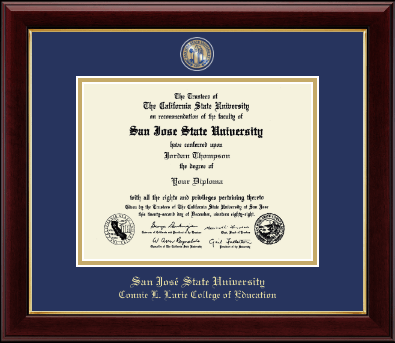 San Jose State University diploma frame - Masterpiece Medallion Diploma Frame in Gallery