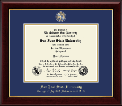San Jose State University diploma frame - Masterpiece Medallion Diploma Frame in Gallery