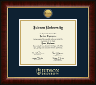 Judson University diploma frame - Gold Engraved Medallion Diploma Frame in Murano