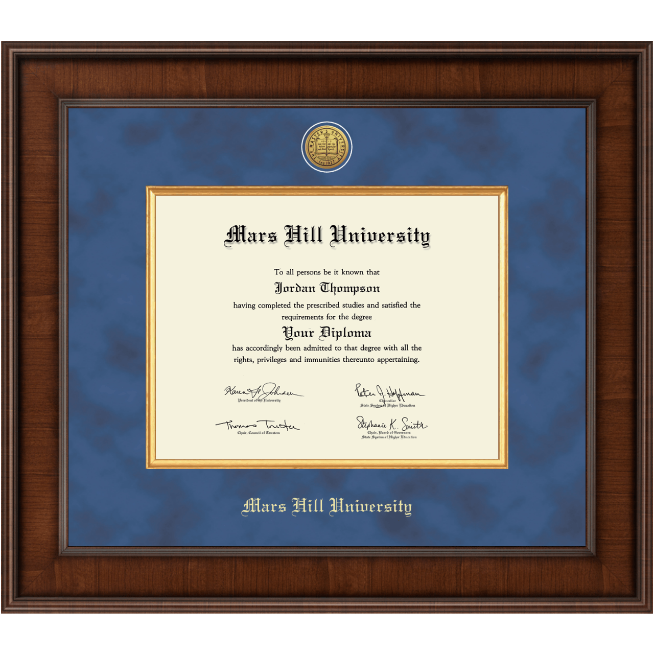 Mars Hill University Diploma Frame Custom Frames Online Church Hill