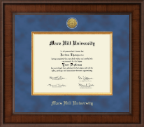 Mars Hill University Presidential Gold Engraved Diploma Frame in Madison
