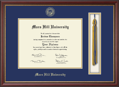 Mars Hill University diploma frame - Tassel & Cord Diploma Frame in Newport