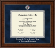 Duquesne University diploma frame - Presidential Masterpiece Diploma Frame in Madison