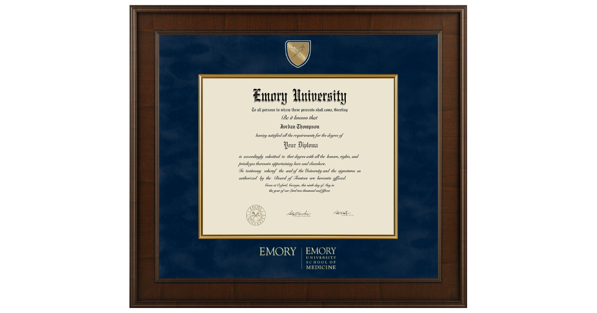EUSOM Presidential Masterpiece Diploma Frame