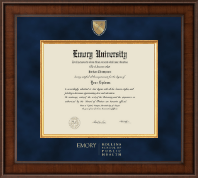 Emory University  Presidential Masterpiece Diploma Frame in Madison