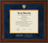Emory University  Presidential Masterpiece Diploma Frame in Madison