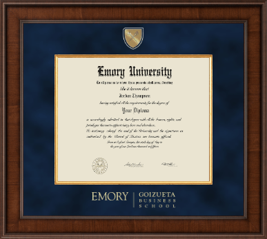 Emory University  - Presidential Masterpiece Diploma Frame in Madison