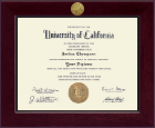 University of California Davis Century Gold Engraved Diploma Frame in Cordova
