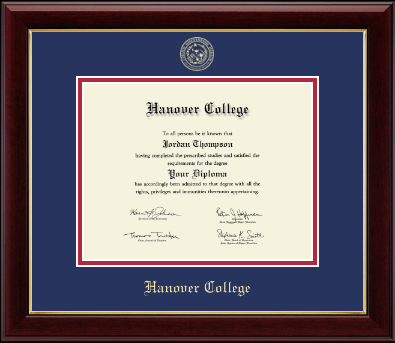Hanover College diploma frame - Gold Embossed Diploma Frame in Gallery