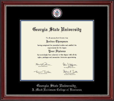 Georgia State University diploma frame - Masterpiece Medallion Diploma Frame in Kensington Silver