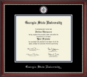 Georgia State University diploma frame - Masterpiece Medallion Diploma Frame in Kensington Silver