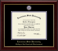 Louisiana State University diploma frame - Masterpiece Medallion Diploma Frame in Gallery