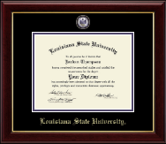 Louisiana State University diploma frame - Masterpiece Medallion Diploma Frame in Gallery