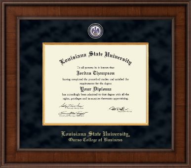 Louisiana State University diploma frame - Presidential Masterpiece Diploma Frame in Madison