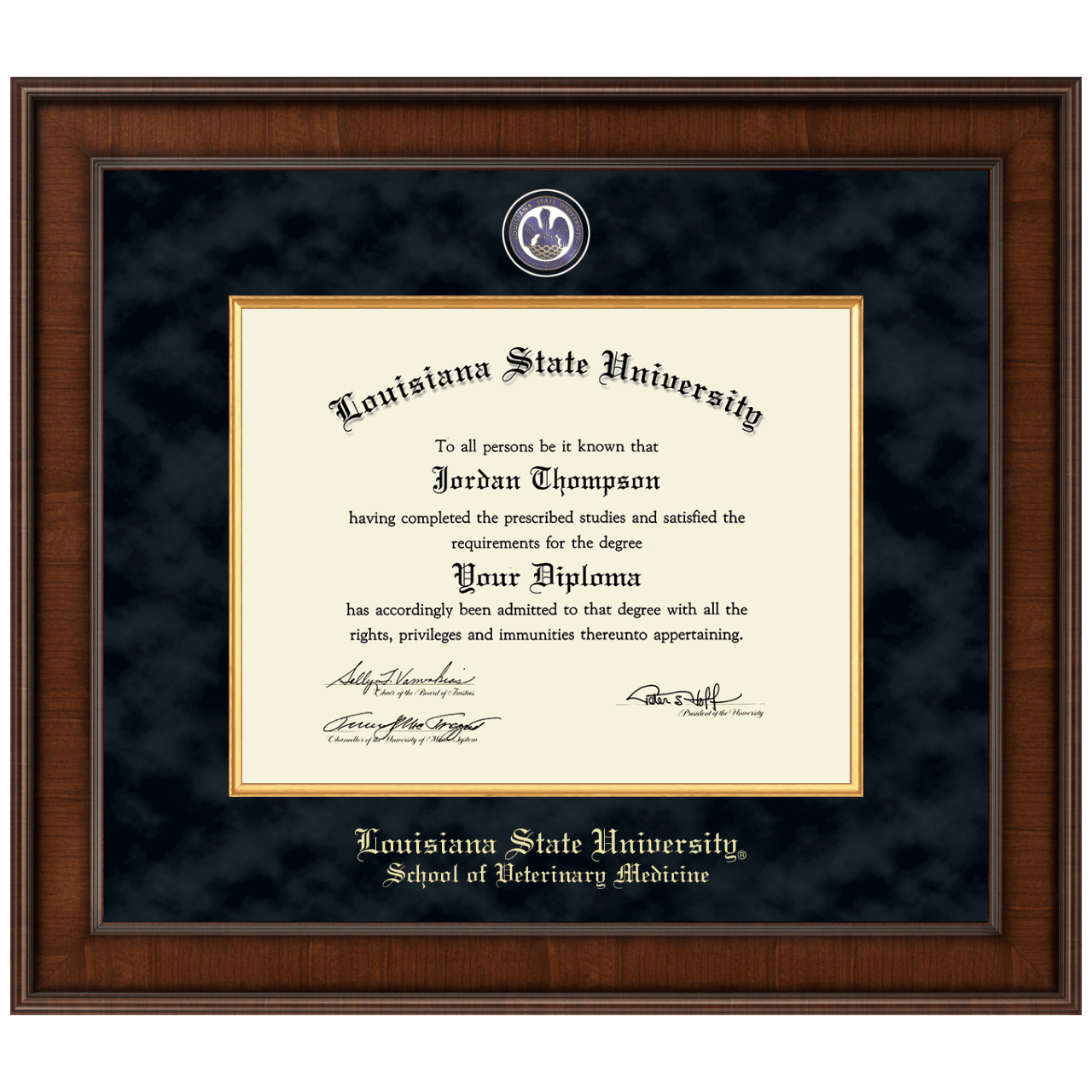 Presidential Masterpiece Diploma Frame in Madison Louisiana State
