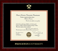 Princeton University Gold Embossed Diploma Frame in Sutton