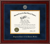Supreme Court of the United States Presidential Masterpiece Certificate Frame in Jefferson