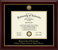 University of Colorado diploma frame - Gold Engraved Medallion Diploma Frame in Gallery