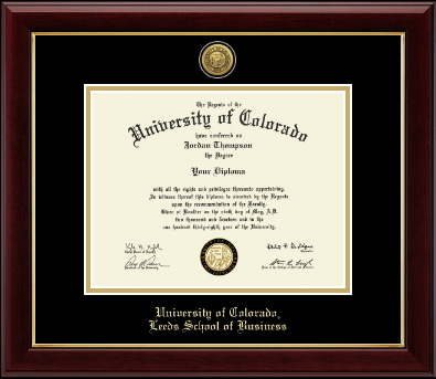 University of Colorado diploma frame - Gold Engraved Medallion Diploma Frame in Gallery