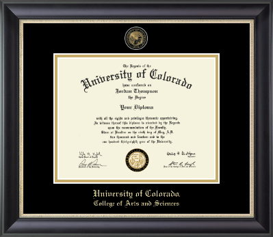 University of Colorado diploma frame - Masterpiece Medallion Diploma Frame in Noir