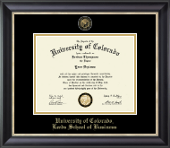 University of Colorado diploma frame - Masterpiece Medallion Diploma Frame in Noir