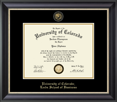 University of Colorado diploma frame - Masterpiece Medallion Diploma Frame in Noir