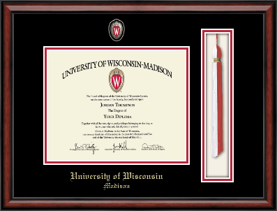 University of Wisconsin Madison diploma frame - Spirit Tassel & Cord Diploma Frame in Southport
