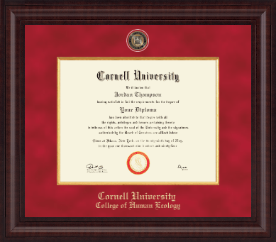 Cornell University diploma frame - Presidential Black Enamel Masterpiece Diploma Frame in Premier