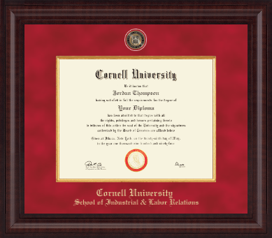 Cornell University diploma frame - Presidential Black Enamel Masterpiece Diploma Frame in Premier