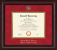Cornell University diploma frame - Presidential Black Enamel Masterpiece Diploma Frame in Premier