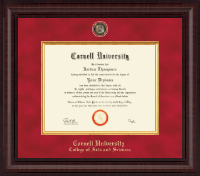 Cornell University Presidential Black Enamel Masterpiece Diploma Frame in Premier