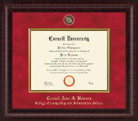 Cornell University diploma frame - Presidential Black Enamel Masterpiece Diploma Frame in Premier