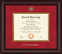 Cornell University diploma frame - Presidential Black Enamel Masterpiece Diploma Frame in Premier