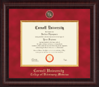 Cornell University diploma frame - Presidential Black Enamel Masterpiece Diploma Frame in Premier