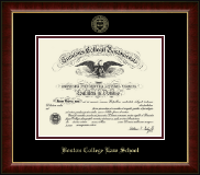 Boston College Gold Embossed Diploma Frame in Murano