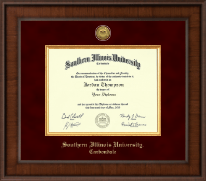Southern Illinois University Carbondale Presidential Gold Engraved Diploma Frame in Madison