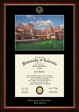 University of Colorado diploma frame - Campus Scene Diploma Frame in Murano