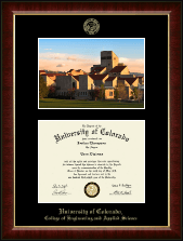 University of Colorado diploma frame - Campus Scene Edition Diploma Frame in Murano