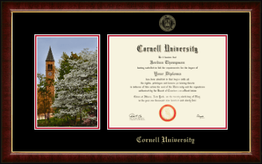Cornell University diploma frame - Campus Scene Diploma Frame in Murano