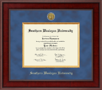 Southern Wesleyan University Presidential Gold Engraved Diploma Frame in Jefferson