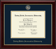 Embry-Riddle Aeronautical University Masterpiece Medallion Diploma Frame in Gallery