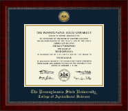 Pennsylvania State University diploma frame - Gold Engraved Medallion Diploma Frame in Sutton