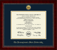 Pennsylvania State University Gold Engraved Medallion Diploma Frame in Sutton