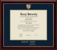 Emory University  Masterpiece Medallion Diploma Frame in Gallery