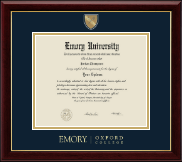 Emory Oxford College Masterpiece Medallion Diploma Frame in Gallery